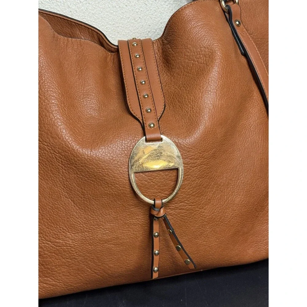 Mia K. Farrow Collection Shoulder Tote Hobo Bag Brown Satchel 13x13x5